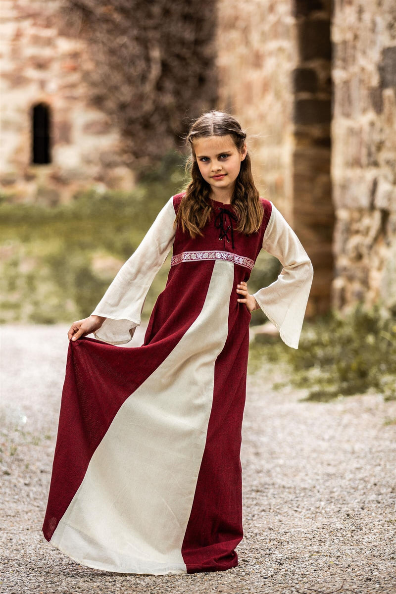 Dziewczyny ubierają się Ariane, czerwona biała