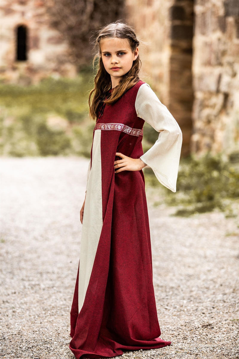 Dziewczyny ubierają się Ariane, czerwona biała