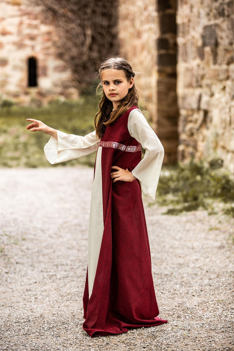 Dziewczyny ubierają się Ariane, czerwona biała