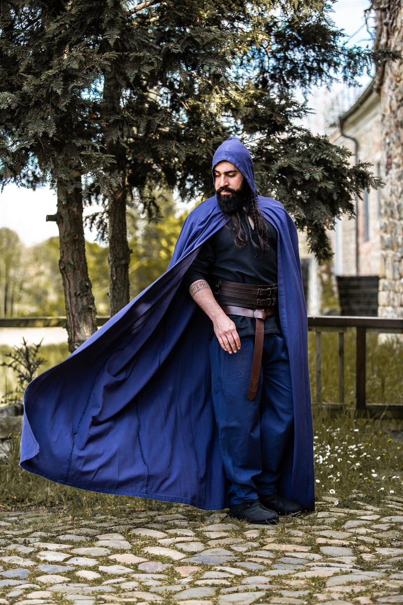 Cotton cloak, blue