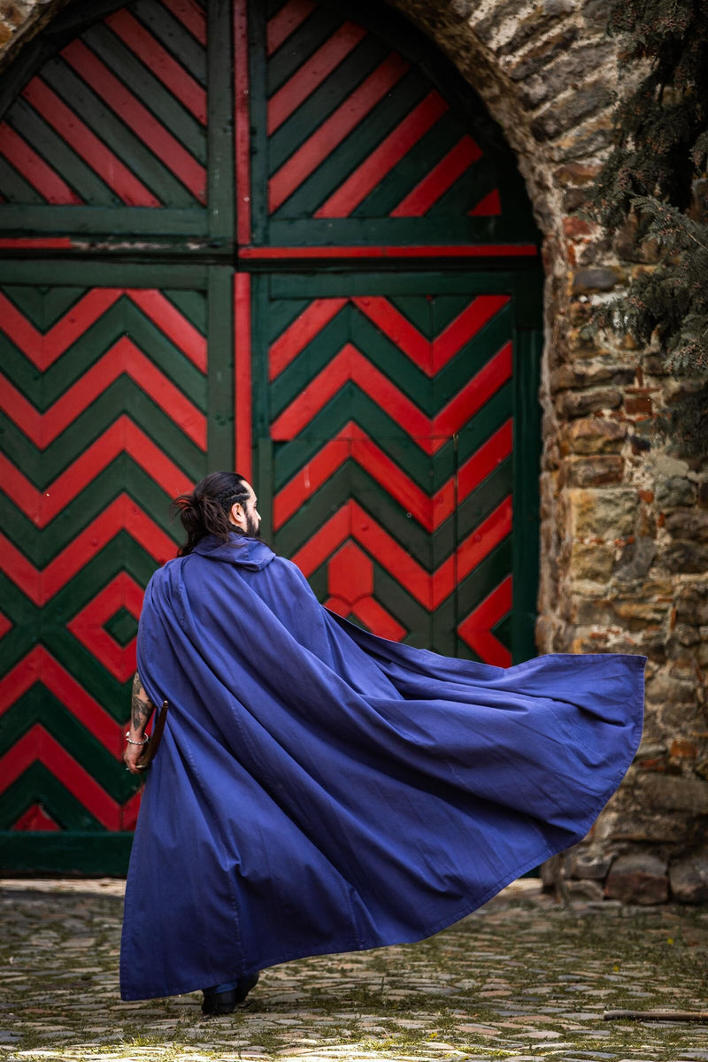Cotton cloak, blue
