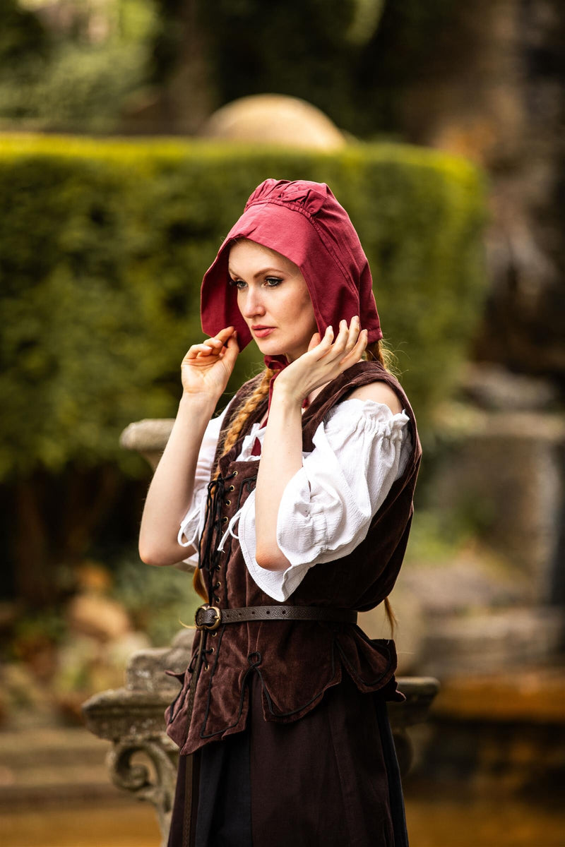 Mittelalterliche Kappe rot