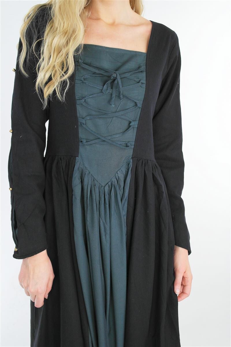 Renässans klä Medusa, svart 