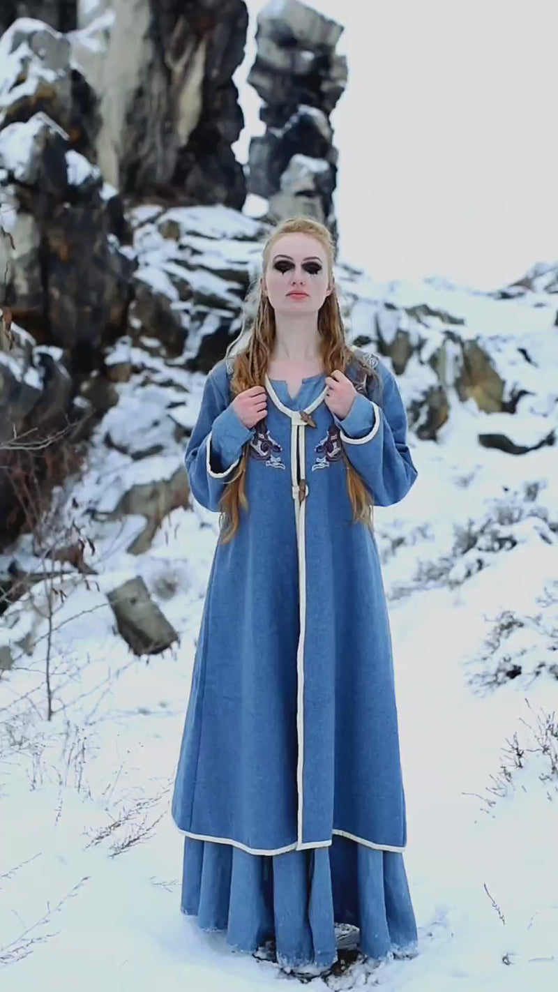 Viking Kaftan Skadi, niebieski