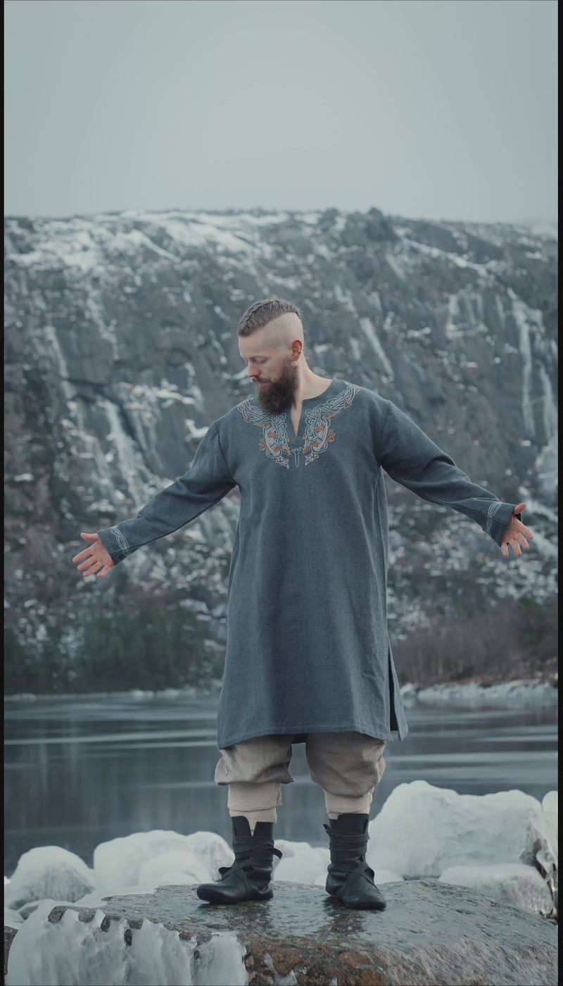 Viking tuniek Snorri, blauw