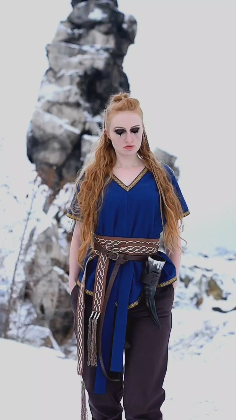 Valkyrie tuniek Brynhild, blauw