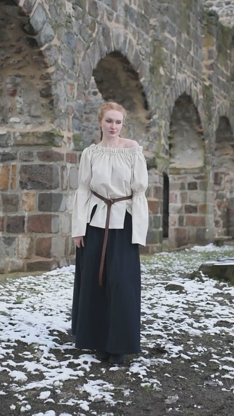 Renaissanceblouse, crème