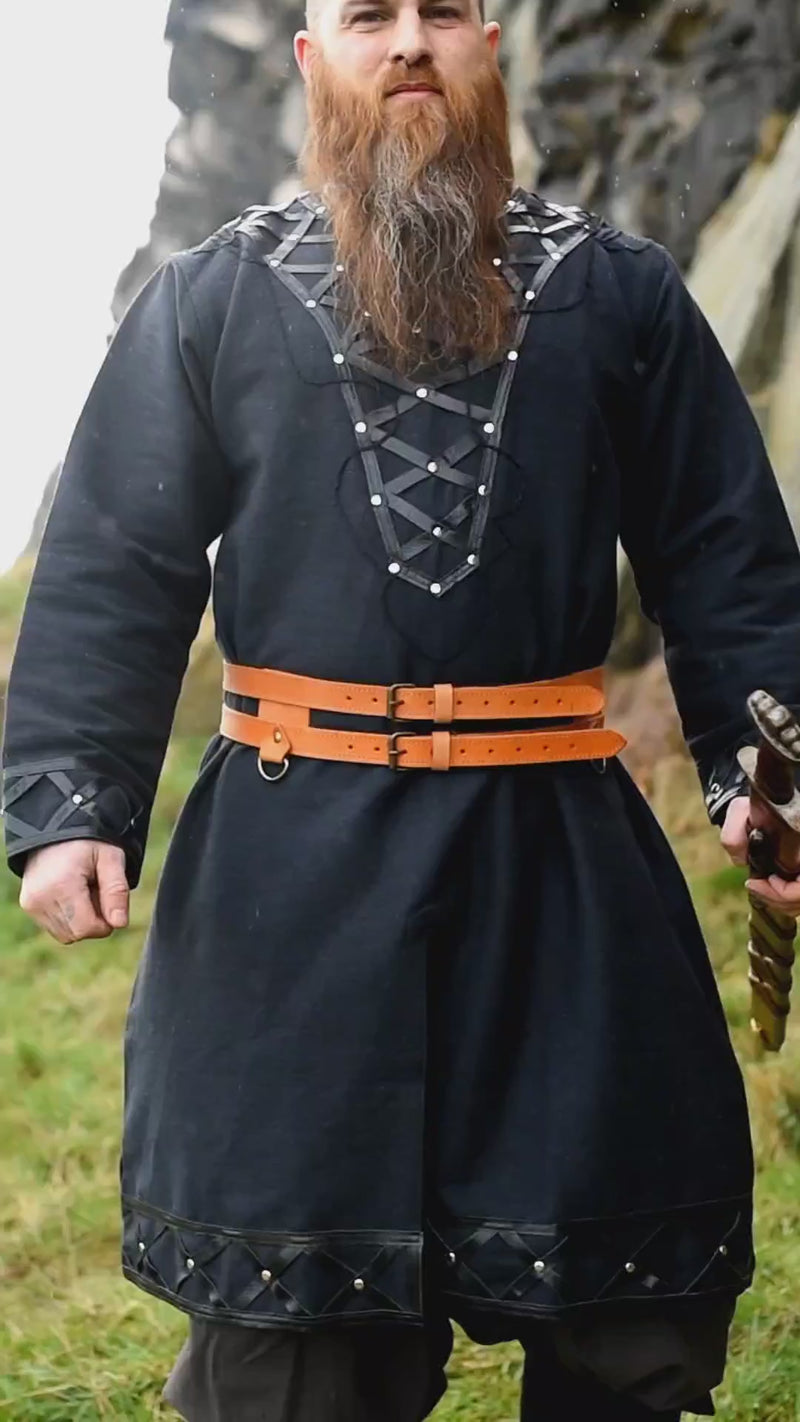 Podwójny pasek Ubbe, brązowy