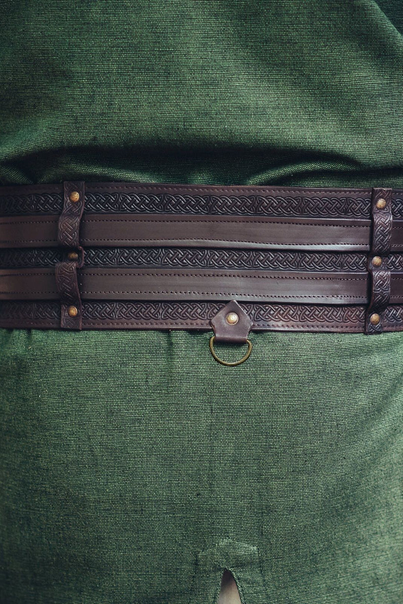 Keltische riem Ruari, donkerbruin