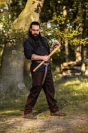 Broek Edgar, bruin, wolmix