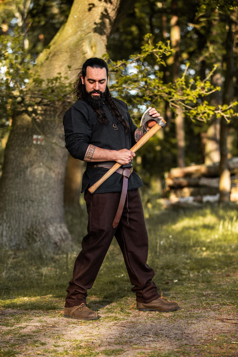 Broek Edgar, bruin, wolmix