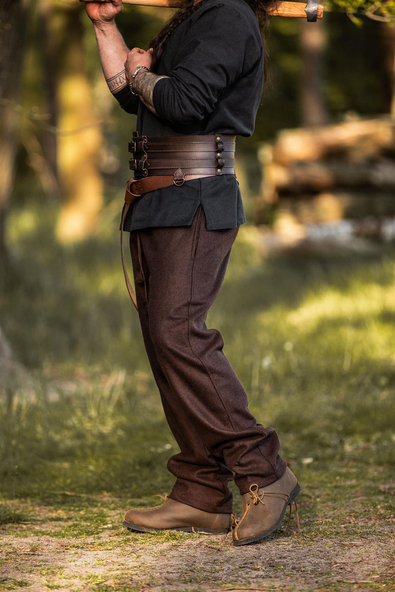 Broek Edgar, bruin, wolmix