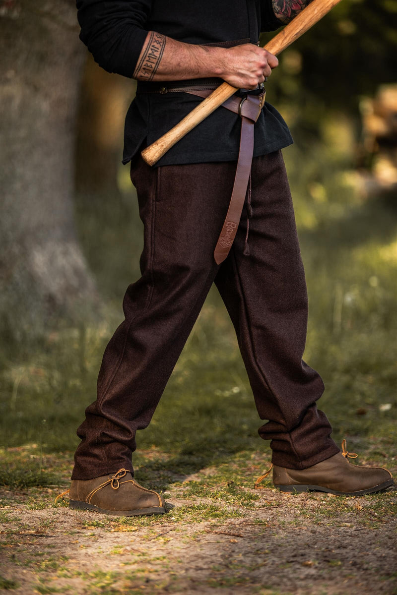 Broek Edgar, bruin, wolmix