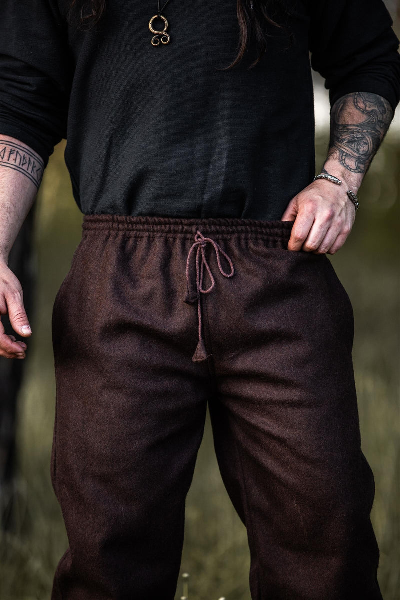 Broek Edgar, bruin, wolmix