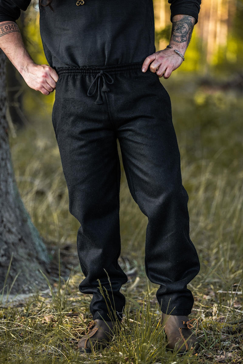 Hose Edgar, schwarz, Wollmischung 