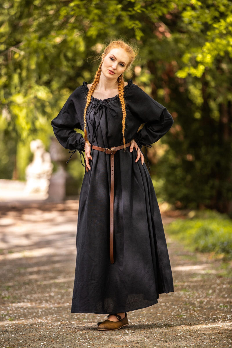 Leren riem, 2cm breed, bruin