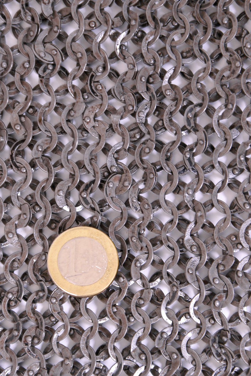 Hauberk, anillas planas, remaches redondos 8 mm 