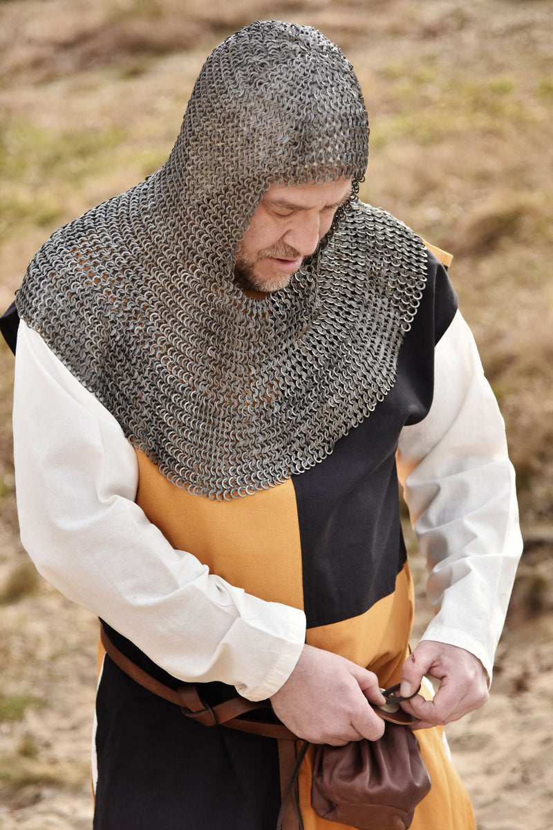 Kettenhaube, gemischt Flachringe-Keilnieten 8mm 