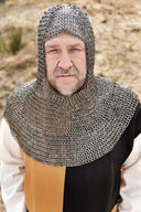 Maliën coif, gemixt platte ringen-wigvormige nagels 8mm