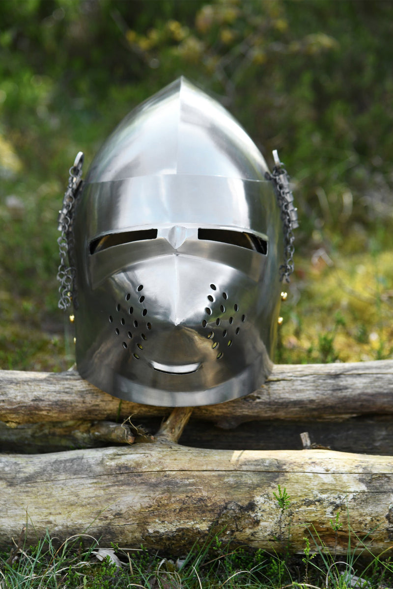 Varkenssnuitbascinet, 2 mm (battle-ready)