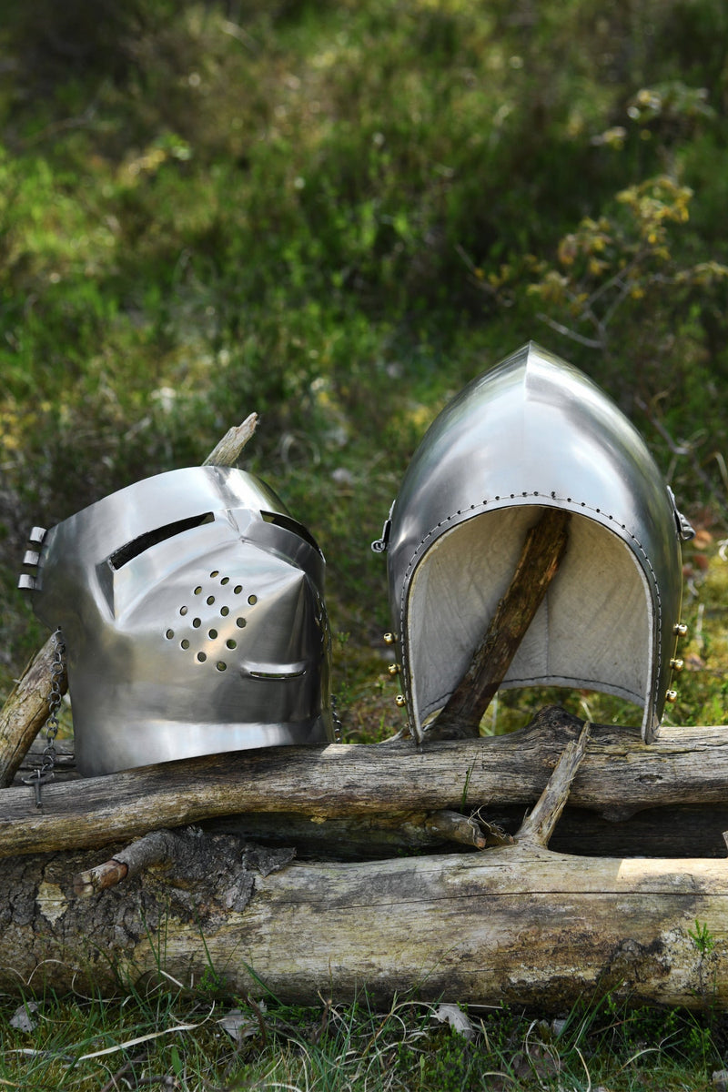 Varkenssnuitbascinet, 2 mm (battle-ready)