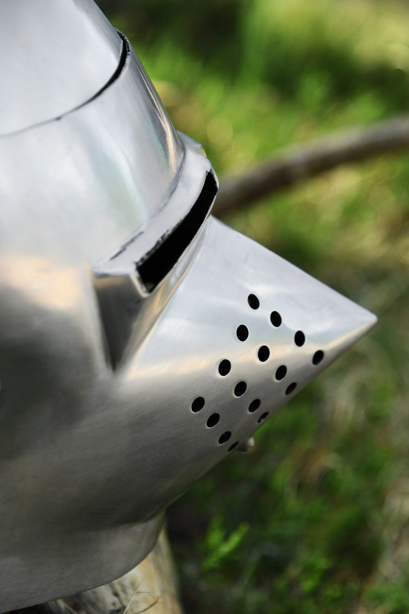 Varkenssnuitbascinet, 2 mm (battle-ready)