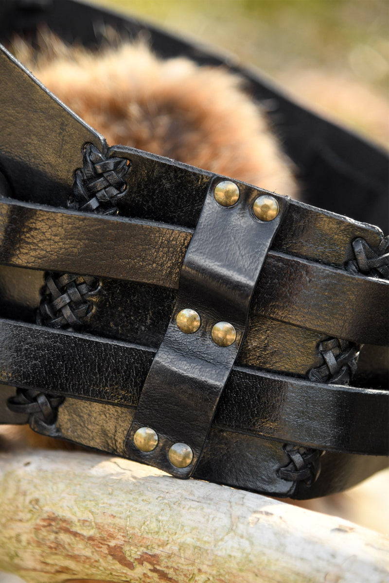 Middeleeuwse riem Elena, zwart