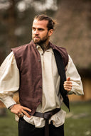 17:e århundradets sjömansväst, brun 