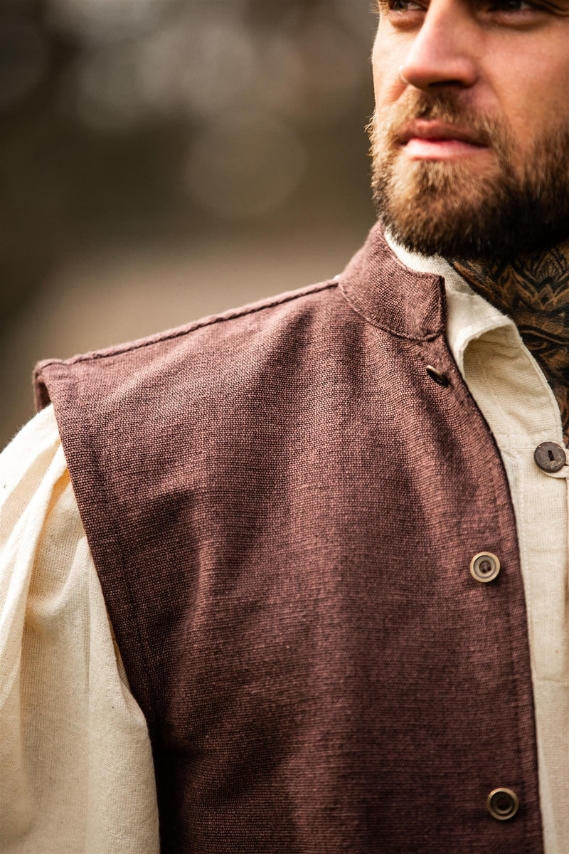 17:e århundradets sjömansväst, brun 