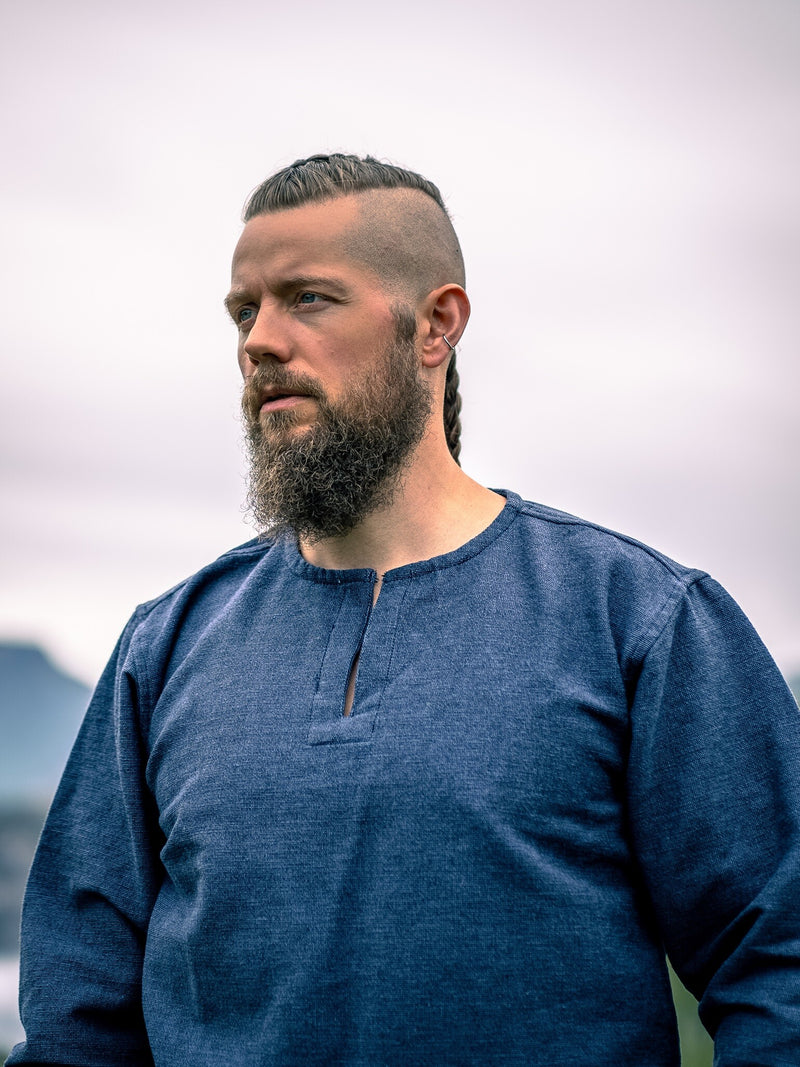 Lange Vikingtuniek Hvitserk, blauw