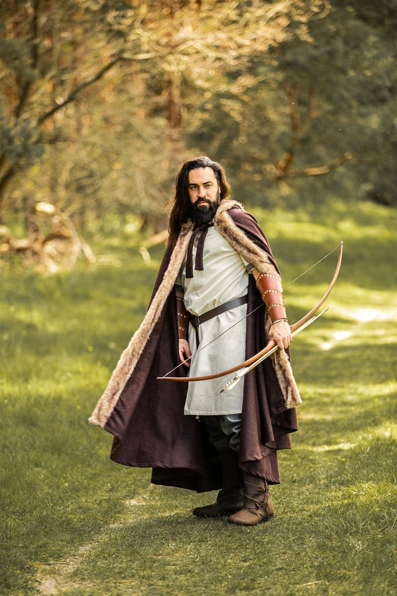 Vikingmantel Fjell, brun, ullblandning, brun 