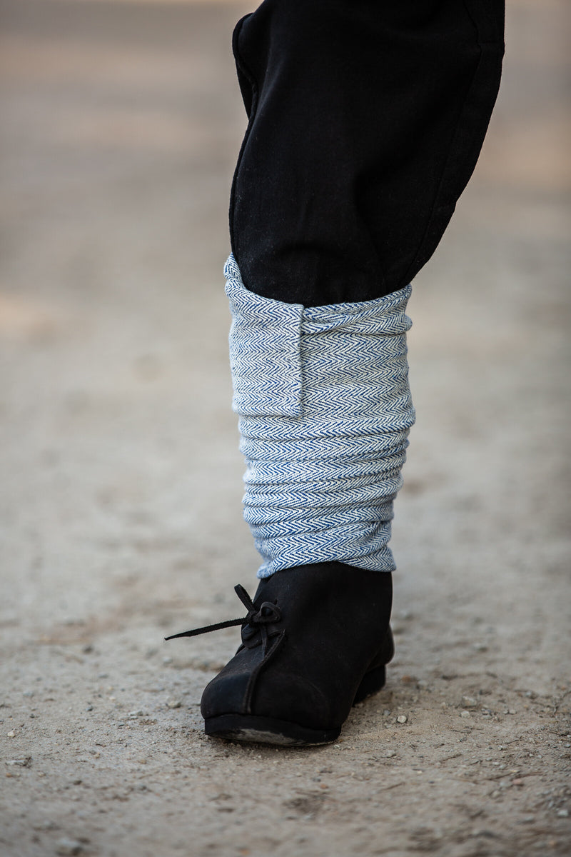 Viking winingas herringbone motif Frode, blue