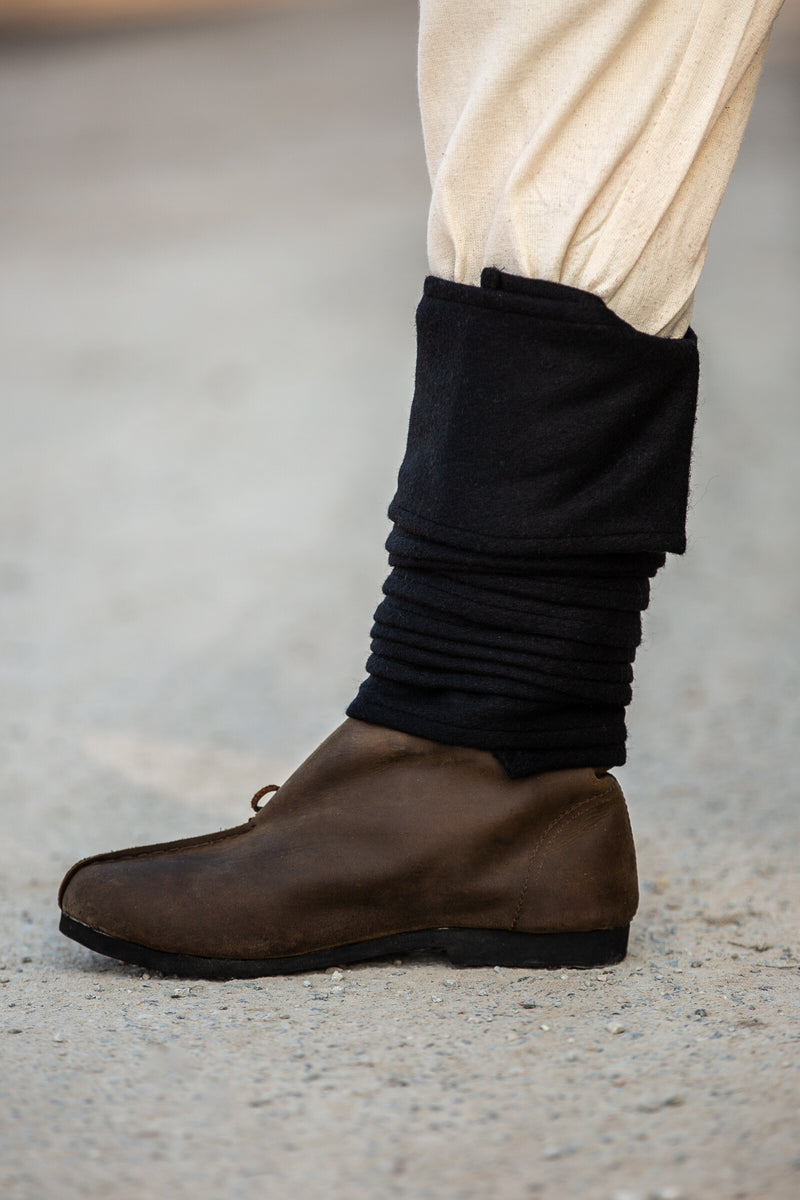 Benlindor Hredulf, svart, ullblandning 