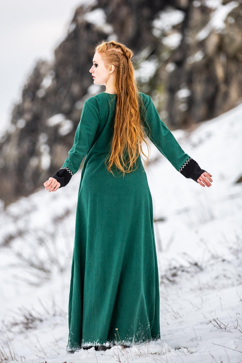 Viking dress Lagertha, green
