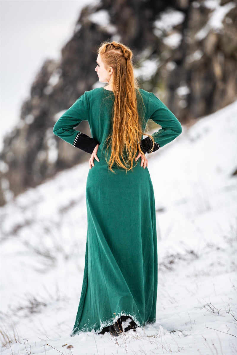 Viking dress Lagertha, green