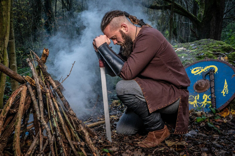 Tuniek met authentieke zoom, donkerbruin